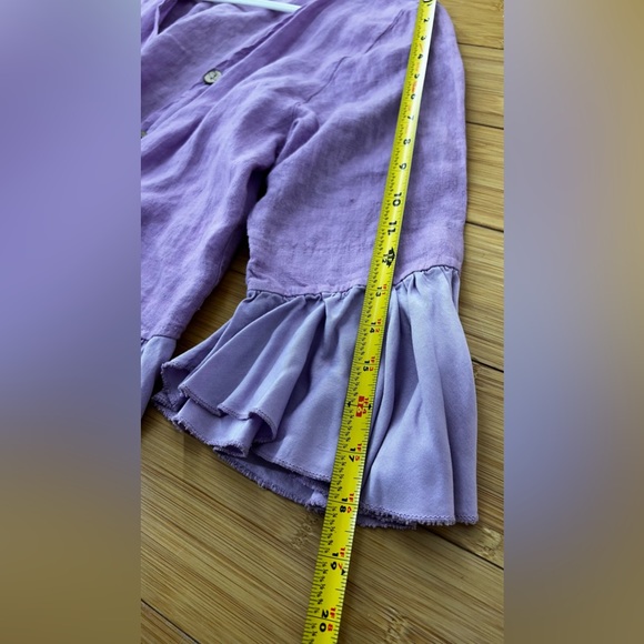 Grey Violet made in Italy Linen women’s cardigan top - Picture 13 of 13